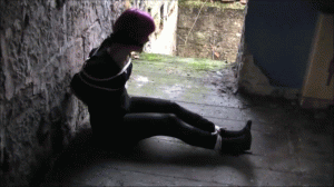www.cuffkeybondage.com - Tracey Tied Up and Gagged in the Ruined Building thumbnail